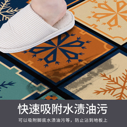 厨房硅藻泥软地垫门口吸水吸油防滑卫生间脚垫浴室可裁剪长条地毯