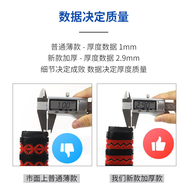 加厚摩托车手把套电动车手把防滑防汗橡胶毛毛虫胶套通用改装配件
