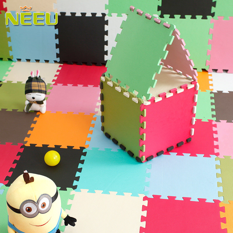 卧室寝室宿舍拼接地毯塑料地板儿童宝宝拼图爬行垫泡沫地垫30*30