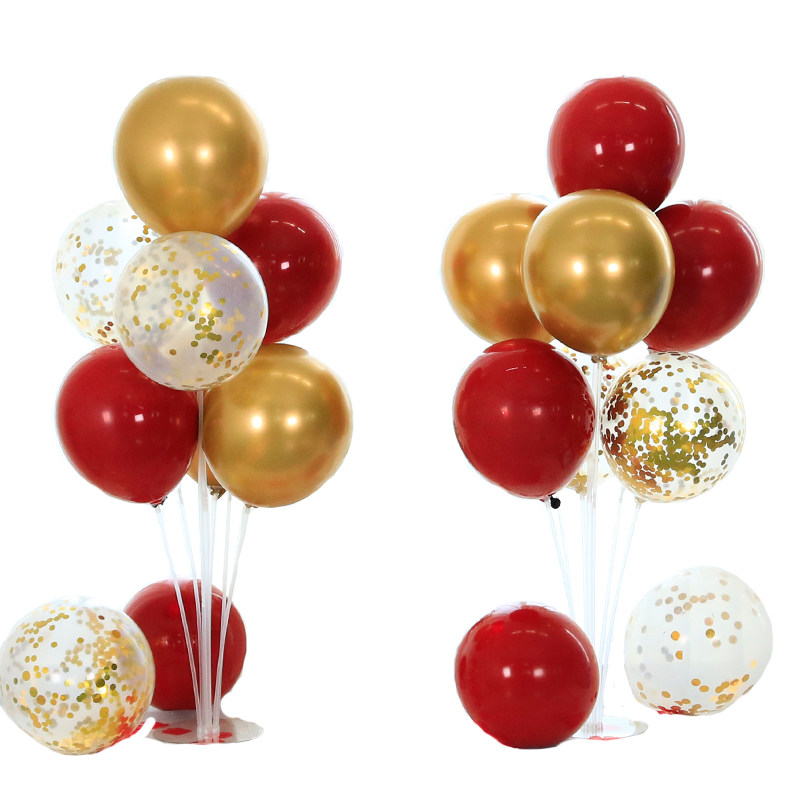 桌飘底座气球支架装饰布置桌面立柱飘空餐桌婚房结婚生日宴会地飘