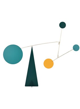 北欧定制款简约创意客厅桌面装修饰品摆件装饰平衡几何动态小摆件