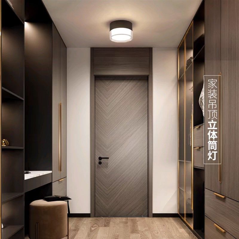 led明装筒灯极简圆形透明防眩光简约高亮超薄客厅吸顶创意无主灯,家装灯饰光源,明装筒灯,淘宝优惠券,粉丝福利购,淘宝优惠卷