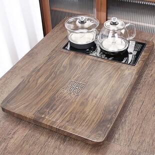 家用小型茶盘底部上水烧水壶一体茶台全自动茶具套装整套茶海简约