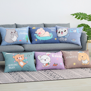 沙发长方形大靠背抱枕靠垫客厅床头靠枕套大号腰枕可拆洗50X70cm