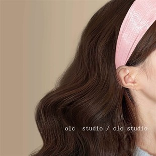 大放光彩 高级感气质头箍显脸小发饰盘发器女 复古精致宽边发箍