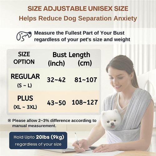 宠物布带包外出透气舒适猫狗旅行袋便携包可折叠大容量胸包多功能