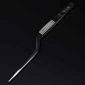 采耳扒掏耳朵工具弯头弯柄带齿枪状镊子14CM夹耳鼻清洁耳道