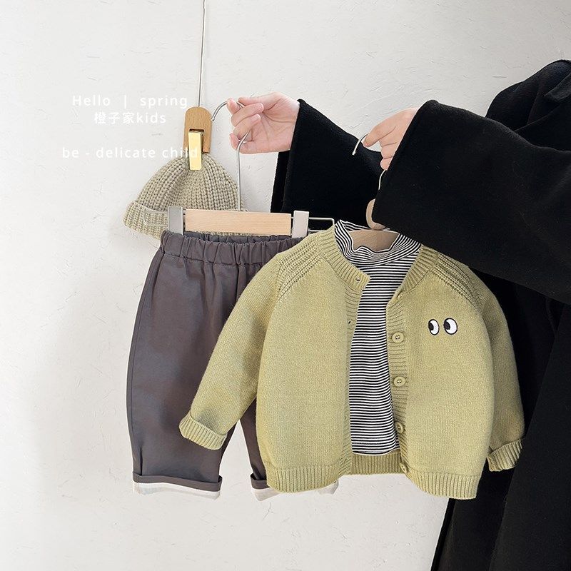 男童开衫2025春秋装新款洋气女宝宝宽松毛衣婴儿休闲百搭针织外套,童装/婴儿装/亲子装,毛衣/针织衫,淘宝优惠券,粉丝福利购,淘宝优惠卷