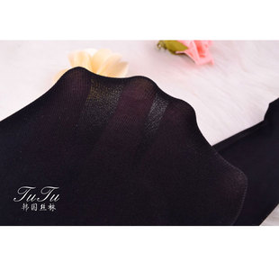 黑色丝袜防勾丝春夏秋薄款中厚连裤有提花带图案绣暗花纹身连脚女