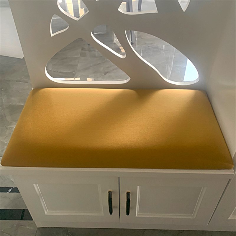 定制换鞋凳软包坐垫进门凳子卡座垫子轻奢门口玄关鞋柜软垫靠背