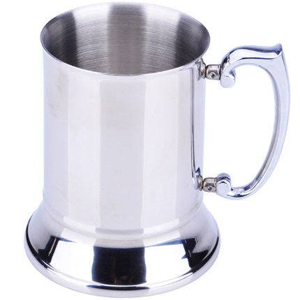 不锈钢火焰鸡尾酒杯啤酒杯把手冰粒杯大号马克杯特饮杯骡子杯酒具