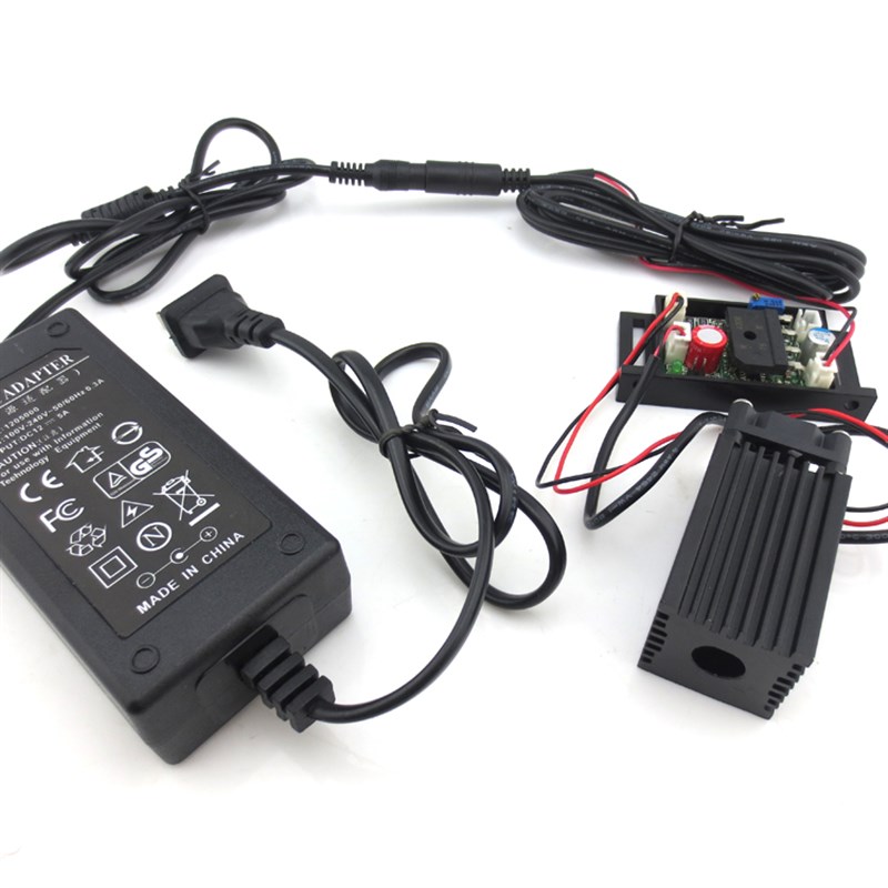 蓝光点状激光器整套12V蓝光激光光束445nm1W大功率可见光束激光器