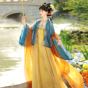 华服未来原创汉服法门寺唐制齐胸汉服飘逸日常汉服复原款-小唐风