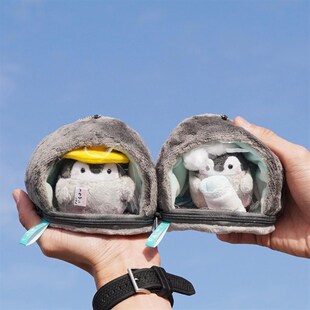 可爱正能量小企鹅包包小挂件毛绒公仔玩具钥匙扣女生背包挂饰玩偶