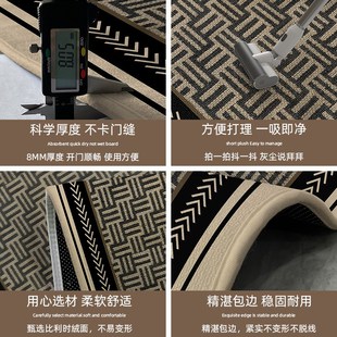 简约耐脏进门入户垫耐磨防滑玄关家用客厅地毯高级轻奢入户门地垫