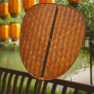 纳凉中式 纯手工竹编扇夏季 扇便携古风复古扇家用纳凉团扇芭蕉扇