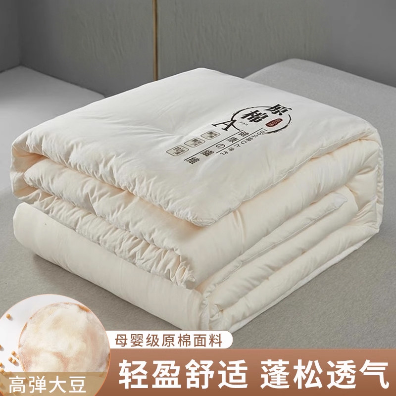 A类大豆纤维被子冬被空调被家用卧室被芯双人加厚春秋被单人棉被