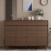 架 入户门厅收纳柜简易鞋 实木圆角鞋 柜家用门口室内玄关柜2025新款