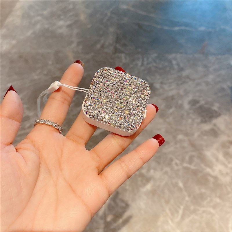 镶钻卷尺小随身可爱KT迷你皮尺软尺测量衣服装三围胸围腰围米尺子