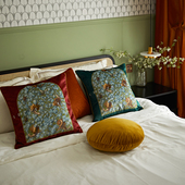 偏爱集轻奢复古床头靠枕客厅沙发靠垫高级感中式 卧室床上用品抱枕