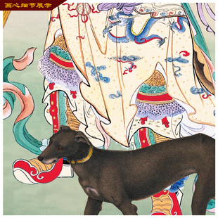 二郎神画像神像 国画人物丝绸卷轴挂画 客厅供奉装饰画字画已装裱