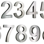 装 广告招牌平面高15cm 饰背景墙304不锈钢字房间门牌数字号码