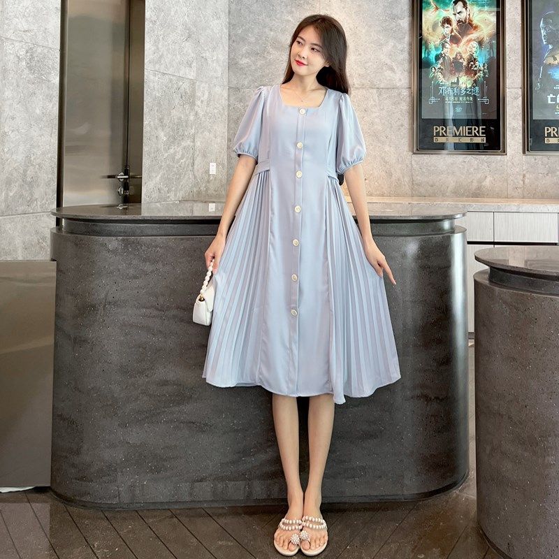 孕妇连衣裙2025夏装新款宽松大码显瘦时尚网红款个性辣妈洋气裙子