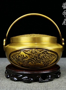 传统婚礼用品铜手炉暖手炉铜火炉婚庆火冲结婚火铳旺盆炉陪嫁嫁妆