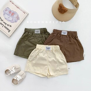 婴幼儿薄款 2024新款 热裤 外穿五分裤 男童夏季 子女宝宝洋气中裤 短裤