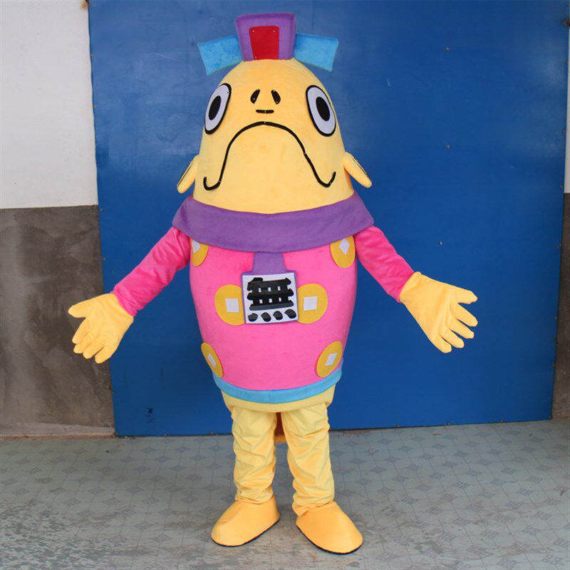 动漫动画海洋海鱼丞相动锦鲤小黄鱼卡通人偶衣服装巡演服布偶定制