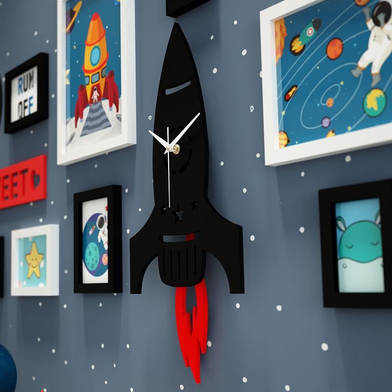 墙照片儿童卡通房间布置装饰相片男孩创意实木相框卧室组合墙面饰