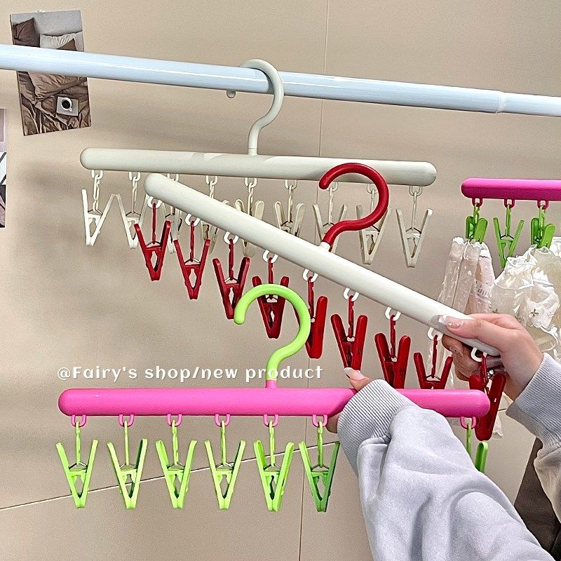 多功能袜子夹帽子收纳一字夹无痕晾衣架多夹家用阳台宿舍晾晒神器,收纳整理,袜子架,淘宝优惠券,粉丝福利购,淘宝优惠卷