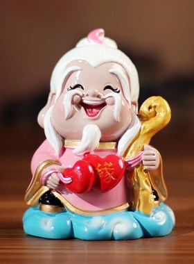 月老摆件月下老人像可爱送同事闺蜜男女朋友礼物礼品创意饰品小号
