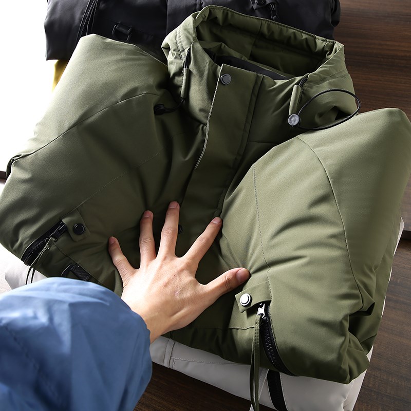 袅家户外机能!热反射内里!男士冬季加厚保暖防风防水连帽棉服潮