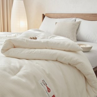 日式 西川大豆夏凉被春秋被加厚秋冬被子单双人被芯纯棉空调被白色