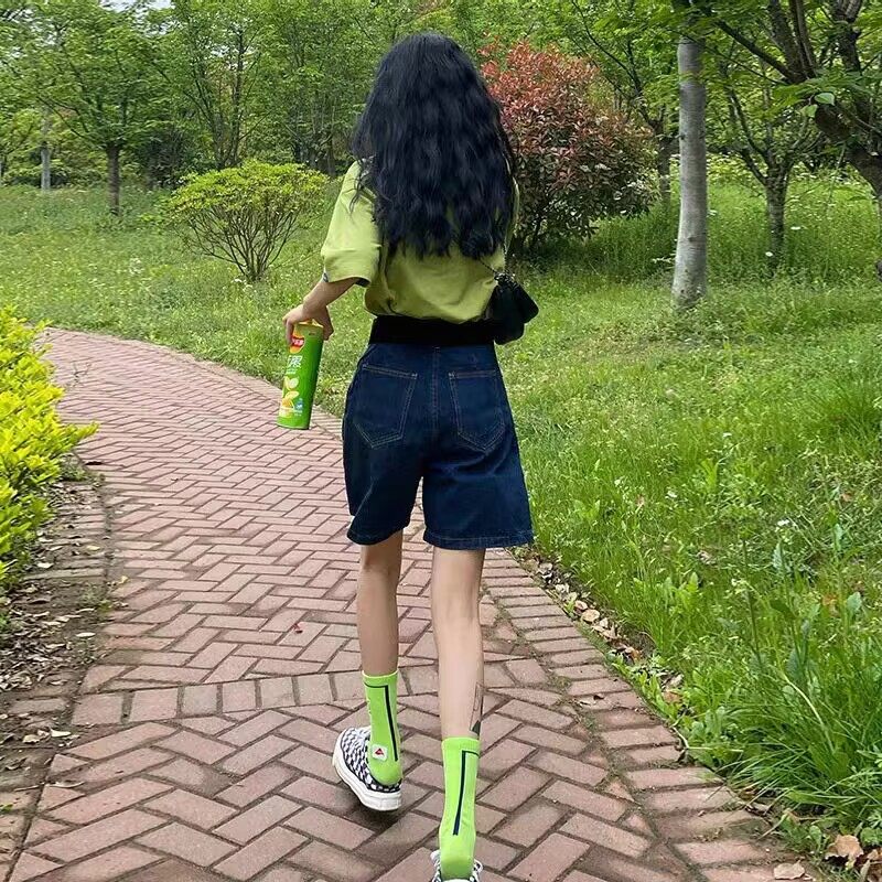 孕妇牛仔短裤夏季薄款五分外穿大码宽松直筒阔腿打底裤女夏装裤子