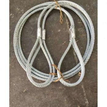 镀锌双扣压制钢丝绳插编起重吊索具组合行车吊车P钢丝绳吊具3吨*4