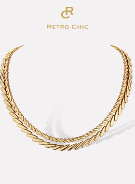 【迪丽热巴同款】RCRetro Chic意大利复古时尚首饰麦穗项链美拉德