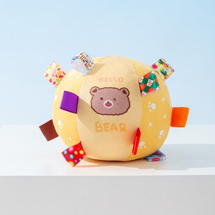 新款宠物玩具毛绒发声响铃球互动训练用品磨牙耐咬自嗨解闷狗玩具