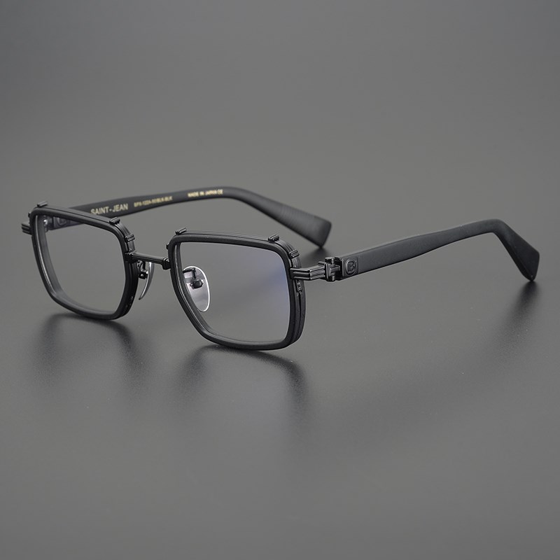 简丹个性磨砂黑方框眼镜架男女复古时尚板材潮流眼镜框防蓝光近视