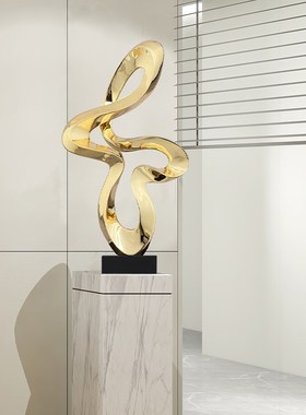 轻奢高端雕塑摆件艺术装饰品现代玄关摆饰样板房客厅大厅创意摆设
