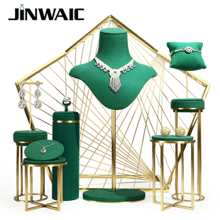 高端珠宝橱窗展示道具项链模特脖子饰品展示架首饰摆件柜台陈列架