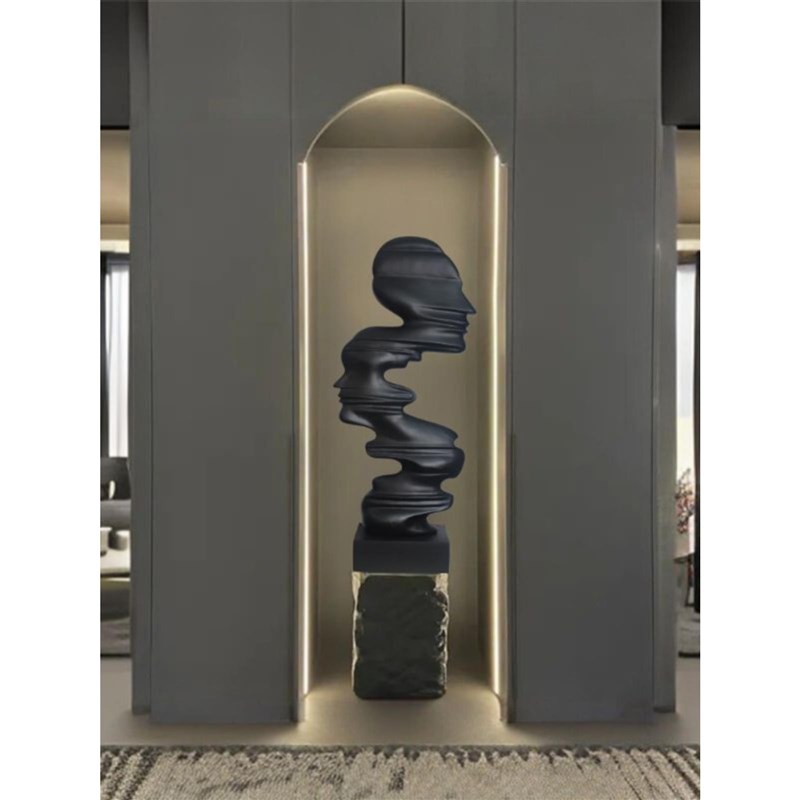 新品酒店别墅摆设网红艺术摆件落地现代简约抽象雕塑人像人物装饰