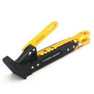 电动车009单撑电动车可调节边撑侧支架改装 侧脚架撑脚深远A7A8