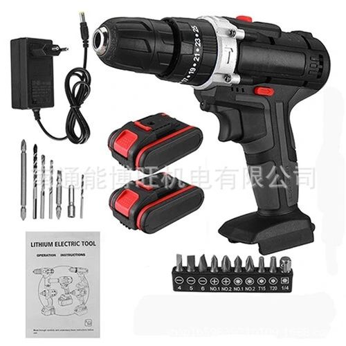 多功能电动有刷充电手电钻螺丝刀家用锂电动工具套装家用打孔工具