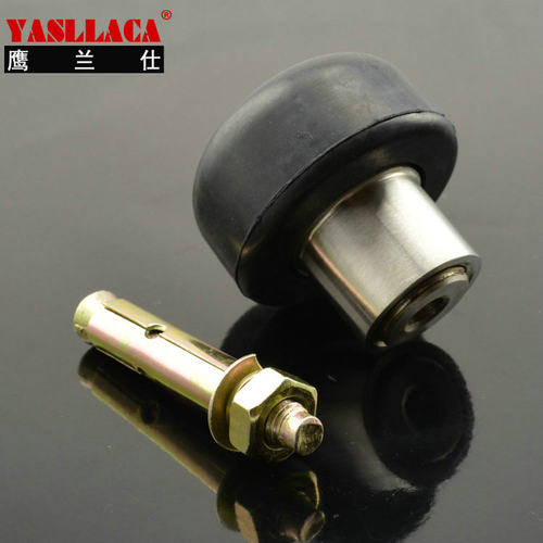 精铸304不锈钢门挡 加强固防撞柱 橡皮防撞器 不锈钢门碰门阻