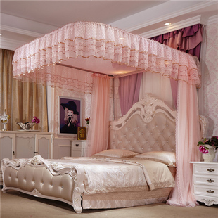 落地式 时尚 蚊帐 三开面蚊帐 铝合金蚊帐 四季 导轨款