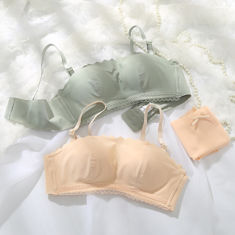 内衣女薄款夏季无痕抹胸防走光无钢圈超薄款显胸小无肩带美背文胸