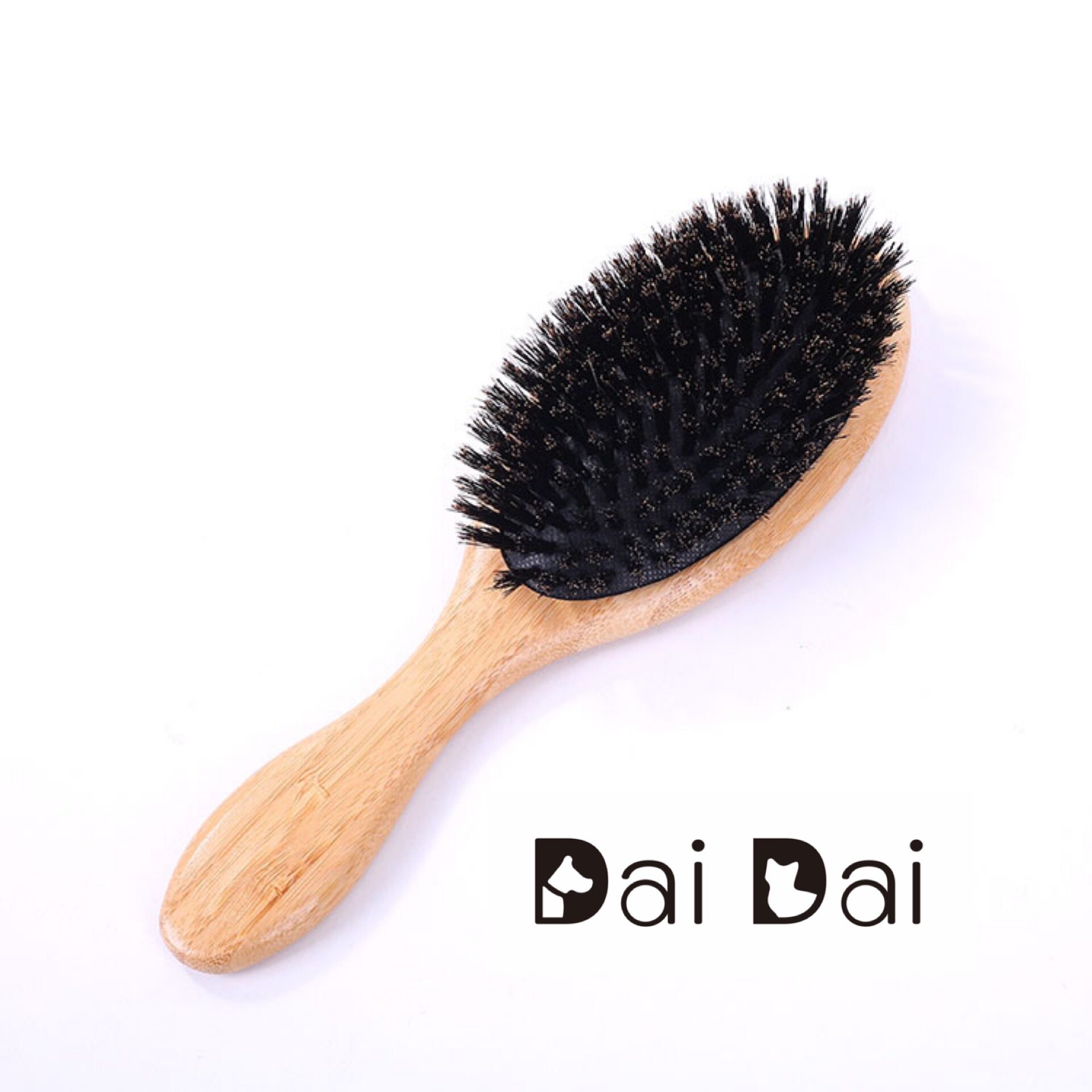 脑袋家 调节油脂猫狗鬃毛梳猪鬃梳洗澡按摩梳毛发清洁器刷子清洁