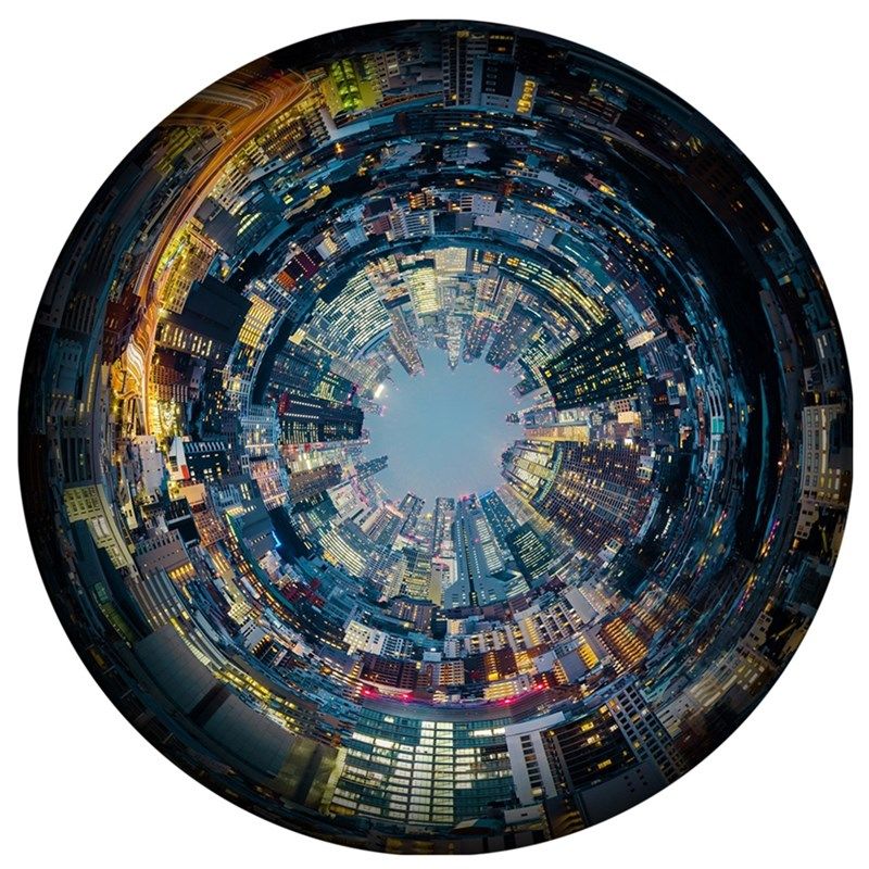 圆形拼图1000片纸质千片平图月球成人减压儿童益智玩具礼物